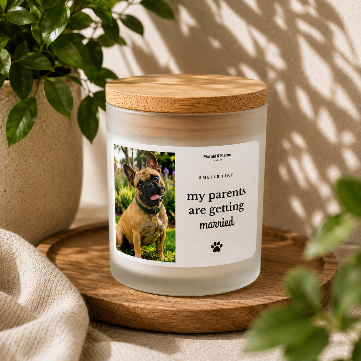 Custom Pet Memorial Candle – Hand-Poured Soy Wax with Personalized Name, Photo, Clean Scent, Eco-Friendly Gift